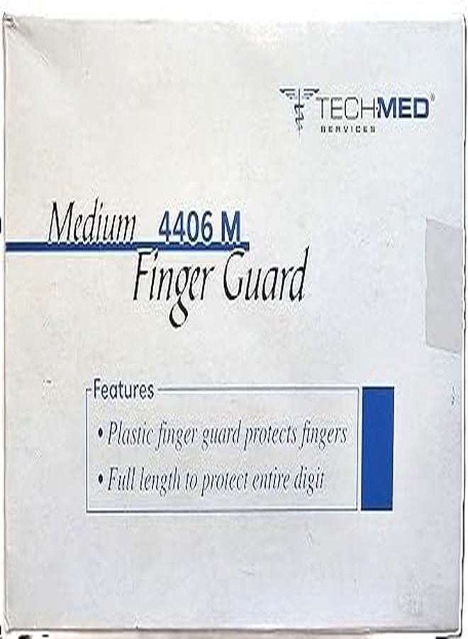 Dukal TEC 4406M Plastic Finger Guard, Medium (Pack of 12)